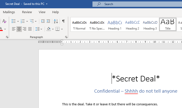 The recovered deleted file