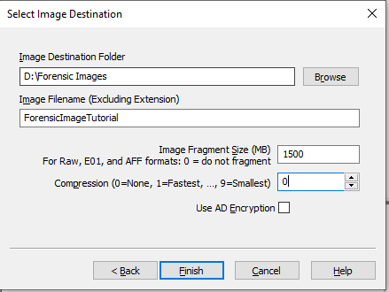 Select Image Destination